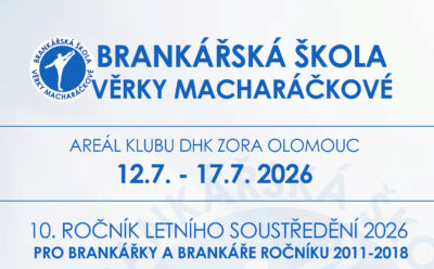 10. ročník kempu Věrky Macharáčkové pro brankáře/ky se blíží